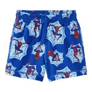 🆕 Hanna Andersson NWT Marvel Spider-Man Sweat Shorts. Size 8